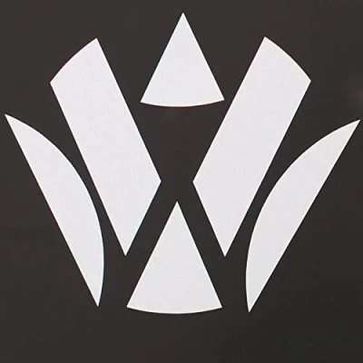 Image of Self adhesive inlays for the vehicle emblem car sticker deco film front and rear K006