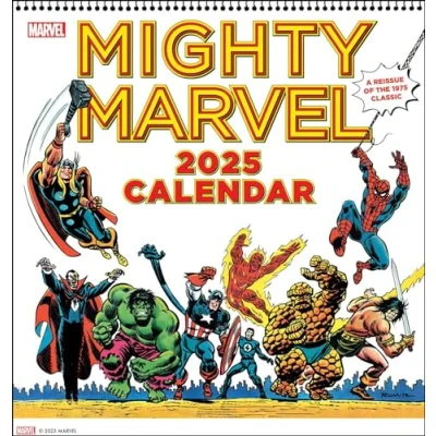 Image of Mighty Marvel 2025 Wall Calendar: A Reissue of the 1975 Classic