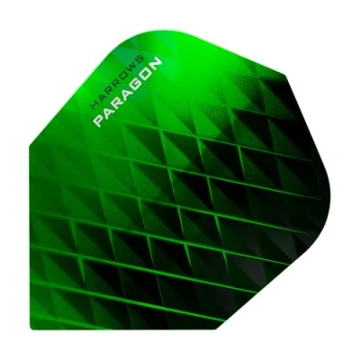 Image of Harrows Paragon Dart Flights 100 Micron Standard (Green, 1 set)