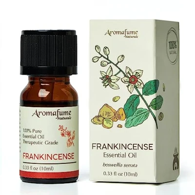 Image of AROMAFUME Frankincense Essential Oil 100% Natural, Therapeutic Grade Oils Pure, Calming Aromatherapy for Meditation, and Home Diffusers Gifts Her 10ml