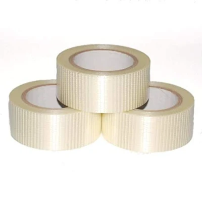 Image of 1 Roll 50mm x 50m Strong Reinforced Cross Weave Tape Heavy Duty