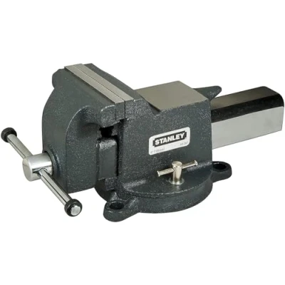 Image of Stanley 183067 MaxSteel Heavy Duty Bench Vice 125mm 5 inch, Grey