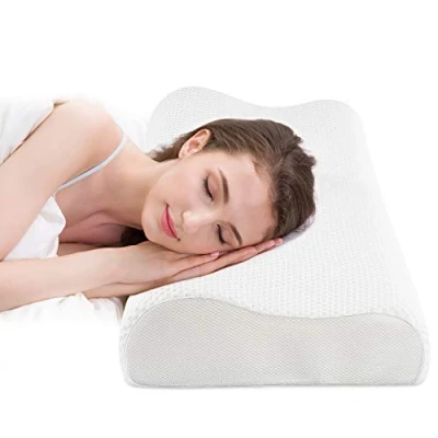 Image of Fityou Memory Foam Pillow,Ergonomic Neck Support Contour Pillow,Orthopaedic Cervical Pillow,Sleeping Pillow with Zip for Side Sleepers,Back Sleepers,Washable Case,60 x 35 cm
