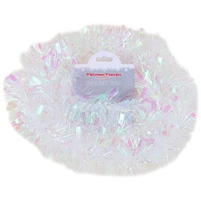 Image of Christmas Concepts® 2 Metre Chunky/Fine Tinsel Decoration (Iridescent)