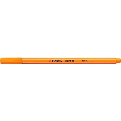 Image of STABILO Fineliner point 88 Pack of 10 Orange