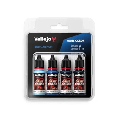 Image of Vallejo AV Game Color Set Blue Colors (x4)