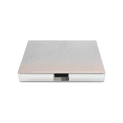 Image of Stackers Pink Glitter Glass Classic Jewellery Box Lid