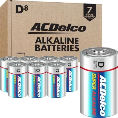 Image of ACDelco D Super Alkaline Batteries, 8 Count