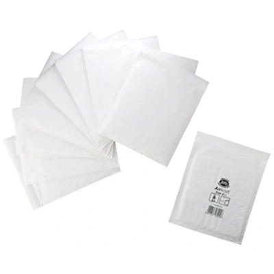 Image of Jiffy Airkraft Postal Bags Bubble lined Peel and Seal No.2 White 205x245mm Ref JL AMP 2 10 [Pack of 10]