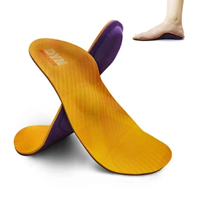 Image of Insoles for Flat Feet, DynWalker Arch Support Insoles, Plantar Fasciitis, Achilles Tendonitis, Bunion Relief, Metatarsalgia, Bone Spur, M
