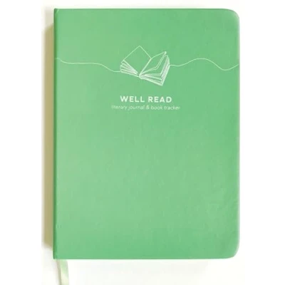 Image of Paper House Productions 8.5&quot; Hardcover Reading Planner, Tracker &amp; Literary Review Journal Well Read, Mint