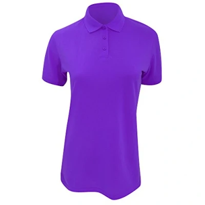 Image of Kustom Kit Women&#039;s Short Sleeve Polo Shirt Purple 12 (M)