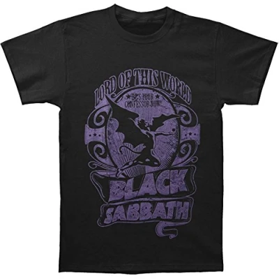 Image of Black Sabbath Men&#039;s Lord of This World T Shirt, (Black Black), X Large