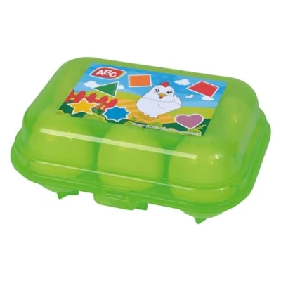 Image of Simba 104010179 ABC Mould sorter / 6 Eggs with Colourful Shapes to Discover/sort/Bring Together 7 cm 12 Months +