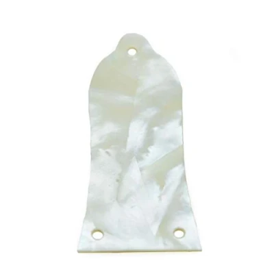 Image of KAISH Pure CUSTOM Made White Pearl Guitar Truss Rod Cover with 3 Hole for Epiphone LP Les Paul