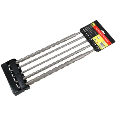 Image of 3pc 1000mm SDS+ Long Reach SDS Hammer Drill Bit Set Masonry Brick 1 Metre