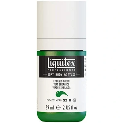 Image of Liquitex Acrylic Paint, Emerald Green, 59 ml (Pack of 1)