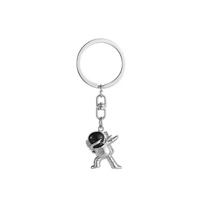 Image of ARFUKA Keyring Astronaut Pendant Keychain Metal Key Chain Bag Charm Organizer Holder Christmas Birthday Gift Keyrings Ring