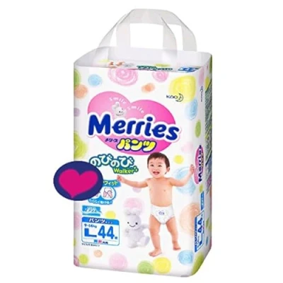 Image of Japanese diapers panties Merries PL (9 14 kg)// Японские подгузники kg)