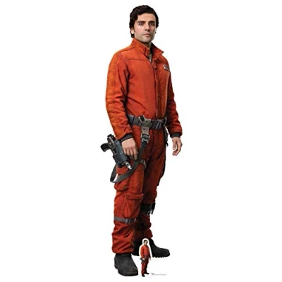 Image of Star Cutouts Ltd Official Wars Poe Dameron (The Last Jedi) Lifesize Cardboard Cutout, 174 x 54 cm