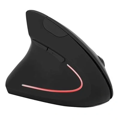 Image of ASHATA Wireless Vertical Mouse, Left Handed 2.4GHz USB Ergonomic Optical Mouse For PC Computer Laptop