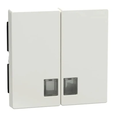 Image of Merten 438519 Rocker Switch for Series with Symbol Window, Polar White Glossy, System M