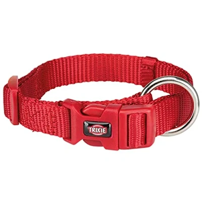 Image of Trixie Premium Dog Collar, 35 55 x 20 mm, Red