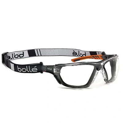 Image of Bolle NESS+ Clear Lens Safety Glasses with Foam and Strap PSSNESF028