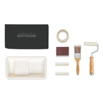 Image of Rust Oleum Ready to Roll Eco Paint Kit (Small) Kitchen Cupboard Matt Moody Darks