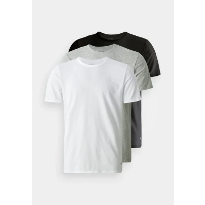 Image of Calvin Klein Underwear TEES 3 PACK Undershirt, Men&#039;s, Size: Small, Black/white/grey heather