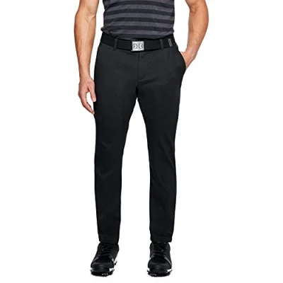 Image of Under Armour UA Showdown Taper Pant, tracksuit bottoms; joggers Men, black (Black/Steel Medium Heather/Black(001)), 38/36