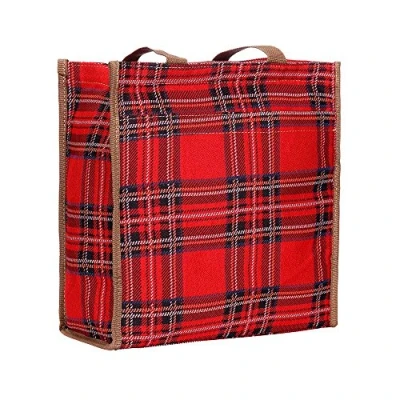 Image of Signare Tapestry Shoulder Bag Shopping for Women with Fashion PatternDesign (Royal Stewart Tartan, SHOP RSTT)