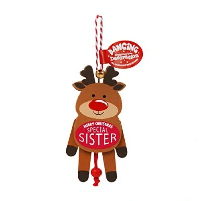 Image of History &amp; Heraldry Personalised Dancing Christmas tree Decorations (Special Sister)