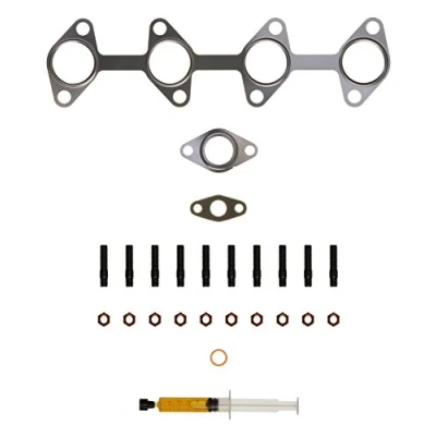 Image of 00860129, 55196765, 55196858, 55200807, 55205474 Mounting Kit, charger AJUSA JTC11436 with studs, syringe oil gaskets/seals SAAB: 9 3 Saloon