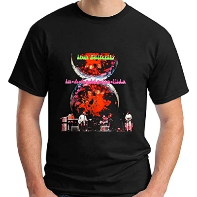 Image of Iron Butterfly in A Gadda Da Vida Men&#039;s T Shirt Black XXL