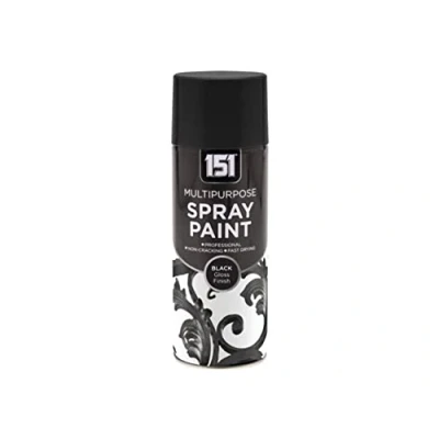 Image of TARGET 151 Multi Purpose Spray Paint 400ml Black Gloss