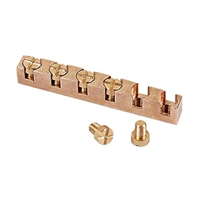 Image of Alnicov 43MM Height Adjustable Brass Guitar Nut for 6 String TL ST Electric Bass