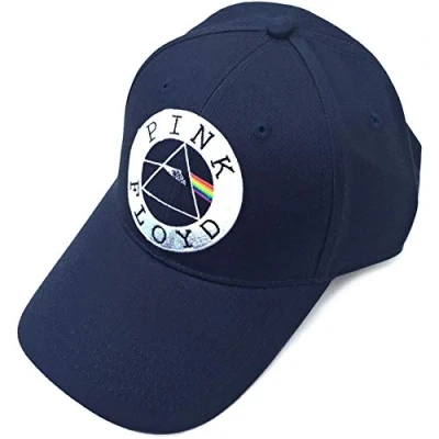 Image of Pink Floyd Unisex Baseball Cap: Circle Logo Navy