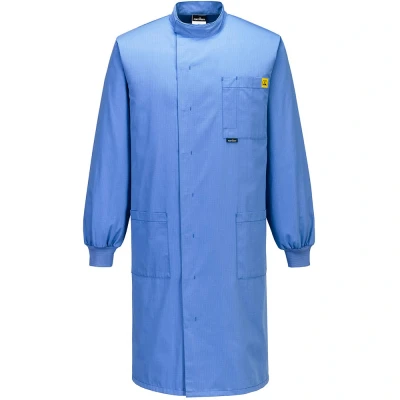 Image of Portwest Anti Static ESD Howie Coat Hamilton Blue XL