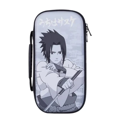 Image of Konix Naruto Shippuden Protective Case for Nintendo Switch, Switch Lite, OLED, 8 Games, Sasuke
