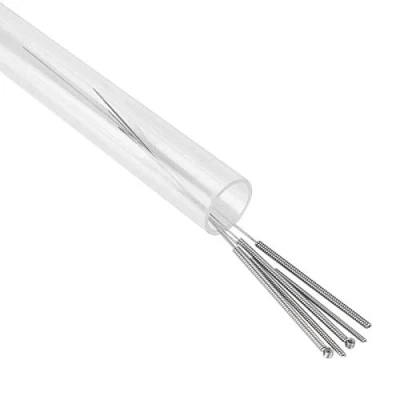 Image of PUSOKEI 5Pcs 3D Printer Cleaning Needles 0.2mm 0.3mm 0.4mm 0.5mm 0.6mm Kit for Duplicator, MakerBot, RepRap, (Silver)