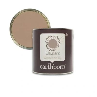 Image of Earthborn Claypaint, Muddy Boots 5L Eco Friendly, Natural, Breathable Paint, For Walls and Ceilings, Matt Finish, Emulsion Paint