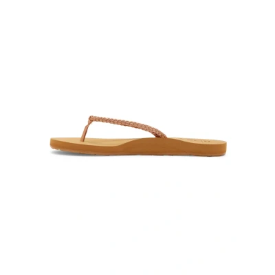 Image of Roxy Costas Tbar sandals, Women&#039;s, Size: 5, Rose gold Polyester