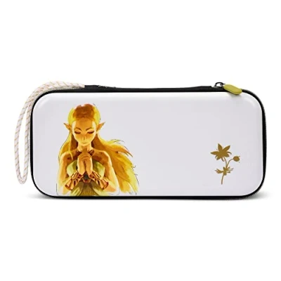Image of PowerA Slim Case for Nintendo Switch, Switch Lite &amp; OLED Model, Protective Pouch with 10 Game Cards Storage and Built in Play Stand, Official: Princess Zelda