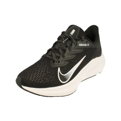 Image of NIKE Womens Zoom Winflo 7 Running Trainers CJ0302 Sneakers Shoes (UK 4 US 6.5 EU 37.5, Black White Anthracite 005)
