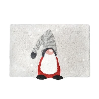 Image of Allure Christmas Bath Mat Non Slip 50 x 80cm Gonk Design, Super Soft &amp; Absorbent Festive Rug