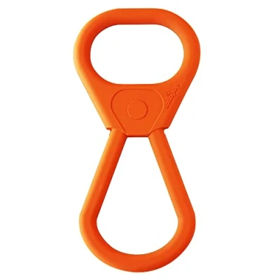 Image of SodaPup Can Pull Tab Durable &amp; Interactive Dog Tug Toy Made in USA from Non Toxic, Pet Safe, Food Safe Natural Rubber Material for Bonding Play Time, Mental Physical Exercise, Training, More