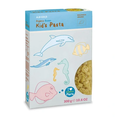Image of Pasta (Semolina) for Children Ocean BIO 300 g ALB GOLD (Kid&#039;s Pasta)