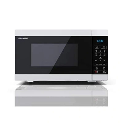 Image of SHARP YC MS252AU W 25 Litre 900W Digital Microwave, 11 power levels, ECO Mode, defrost function, LED cavity light White