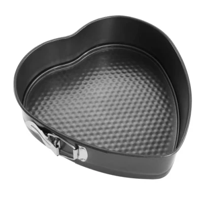 Image of 24cm Heart Shape Cake Tin Non Stick Spring Form Shaped Tins